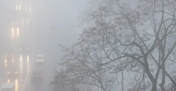 Київ зупинився: густий туман, хвиля ДТП і небезпечне повітря накрили місто