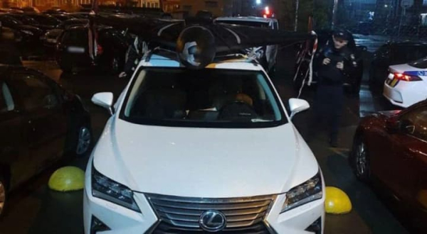 Перевозив на даху власного авто: поліція вилучила у киянина безпілотник &quot;Shahed&quot;