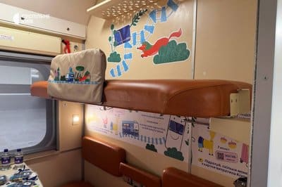 Ігри та вечірня казка: Укрзалізниця запускає шість дитячих вагонів