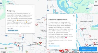 Кияни склали карту романтичних локацій столиці: які місця виявилися найбільш затребуваними