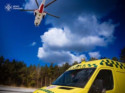 Авіація ДСНС: перший злет з початку великої війни заради порятунку немовляти.