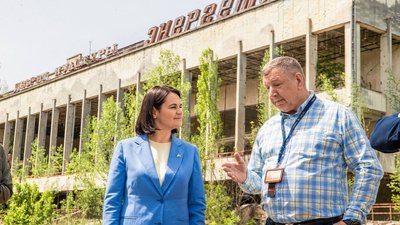Тихановська побувала на Чорнобильській АЕС та в Прип'яті 2