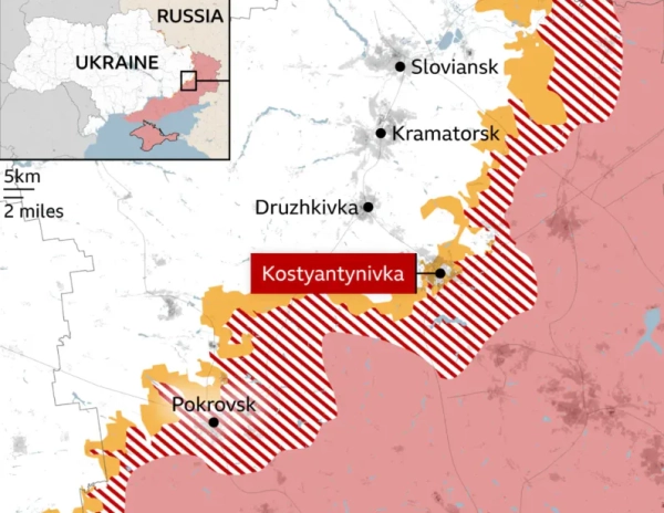Головна 13 Битви вже тривають у Костянтинівці, росіяни збільшують свою присутність у місті – BBC