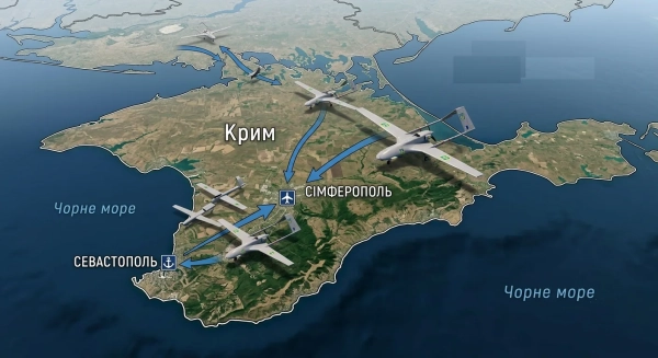 У Криму масована атака на Сімферополь і Севастополь, повідомляють про удари по Таврійській ТЕС