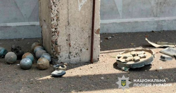 На Оболоні знайшли фрагменти російської ракети Х-69 і 12 суббоєприпасів касетного типу до неї. 6