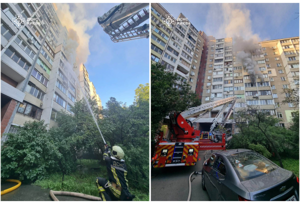 Пожежа в Києві: жінка випала з балкона палаючої квартири, рятуючись 6 Пожежа в Києві: жінка випала з балкона палаючої квартири, рятуючись 6